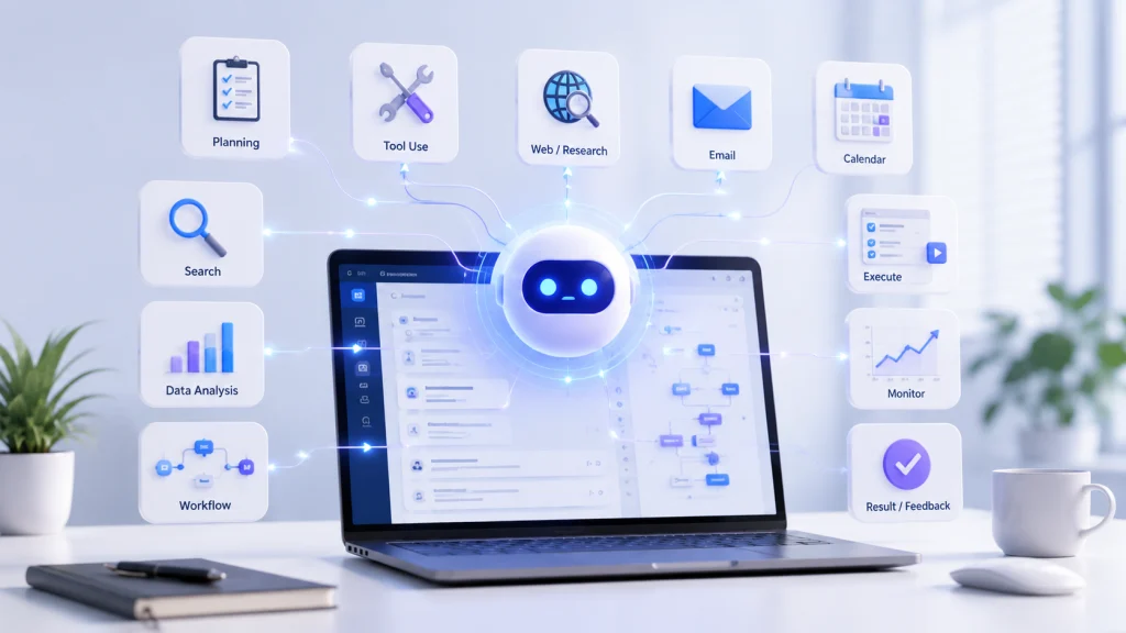 AI agent planning, using tools, and completing autonomous tasks